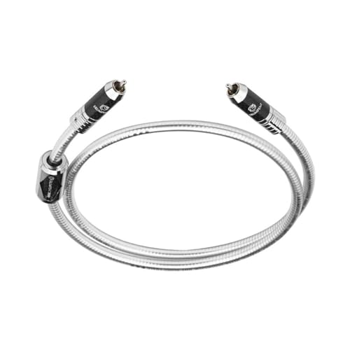 Câble coaxial numérique RCA autobloquant 75 Ohms en argent sterling 3.5 m
