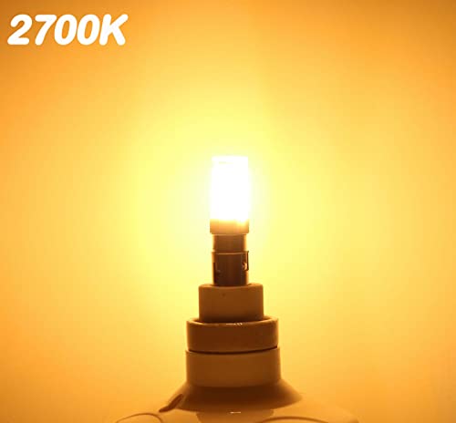 Lamsky LC30-WW Led Ba15D Double Contact Bayonet Base 120 Volts 4W Led Light Bulb,T3/T4/C7/S6,Warm White 2700K,Led 40W Halogen Replacement Bulb,No-Dimmable,2-Pack thumb #5