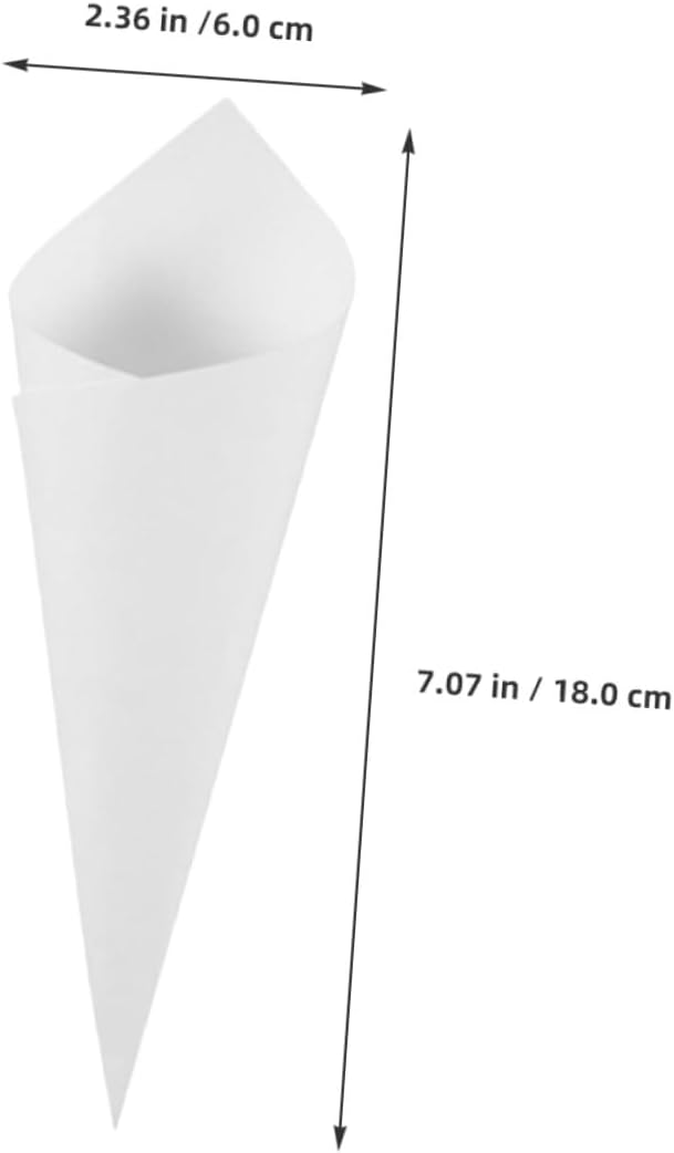 60pcs Small Kraft Paper Cones for Wedding Confetti Holder Paper Petal and Candy Cones Set for Party Decor and Event Supplies