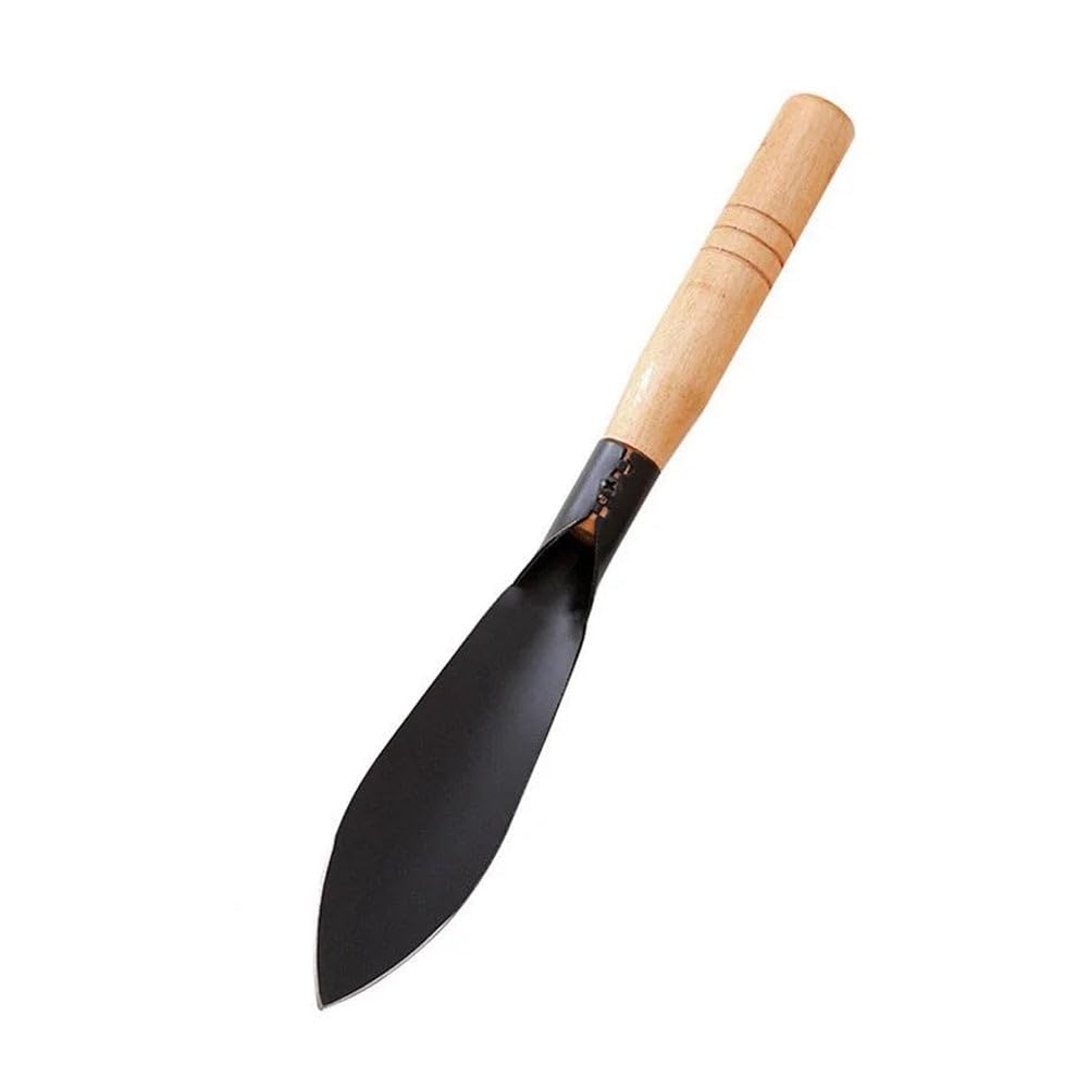 Image of Oblivion Khurpi for Gardening 1 Pc - Metal Trowel with Wooden Handle for Digging, Planting, Weeding & Soil Mixing, Lightweight Gardening Tool for Pots, Flower Bed & Garden Use, Handheld Planting Tool