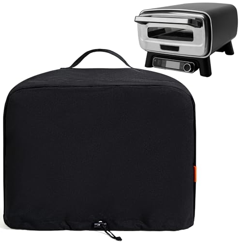 Wasserdichte Abdeckung für Ninja Pizzaofen MO201, UV-beständig, winddichtes Zubehör für Ninja Artisan Outdoor-Pizzaofen, Netzkabel-Aufbewahrungstasche, verstellbare Kordelzüge und elastische Bänder