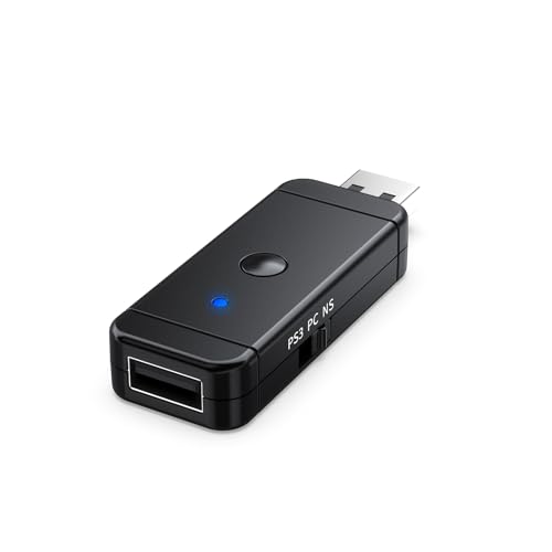 Uniraku Nintendo Switch2�{�̗p�L���Ɩ����R���g���[���[�ϊ��A�_�v�^�[ PS5�R���g���[���[�ڑ��Ή� Switch�Q/Switch/PS3/PC�{�̗p�R���o�[�^�[ PS4/PS5/ Switch Pro/Wii U Pro�����R���g��