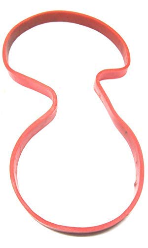 IMPRINT Brand Natural 8 Inches Long Red 10 MM Wide Red Color Rubberbands, Big, Large, Heavy Duty and Thick and Extra Strong Rubber Bands Pack of 10