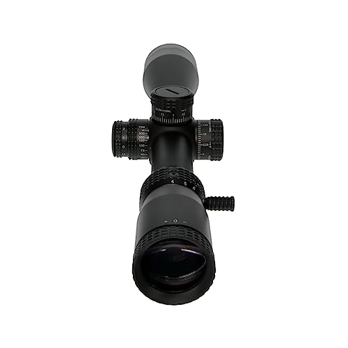 Image of TRUGLO TX6 FFP Tactical Hunting Shooting Durable Waterproof Fogproof Shock Resistant One-Piece 30mm Aluminum Tube Illuminated MRAD Mil-Dot Reticle Riflescope | 3 inch Sunshade Included