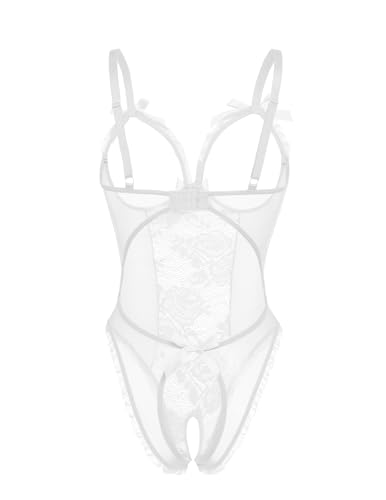 Image of Avidlove Women One Piece Lingerie Sexy Lace Babydoll Mini Bodysuit