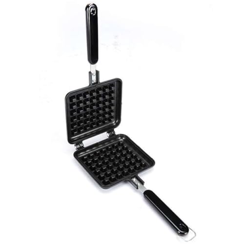 POPETPOP Molde para Gofres Cuadrado de Aluminio Antiadherente para Hogar Molde para Pasteles Compacto y Ligero para Chef y Domésticos