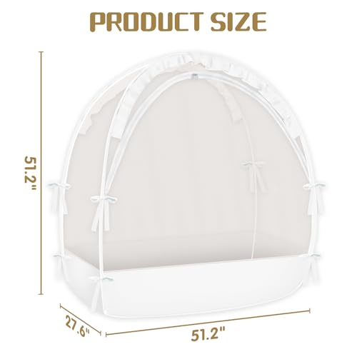 Crib Tent with Self-Locking Zipper
