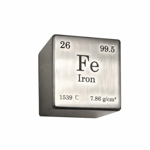 Image of Iron Cube 38.1mm (1.5 Inch) - High-Purity 99.9% Metal Density Block with Chamfered Edges for STEM Education & Collectors
