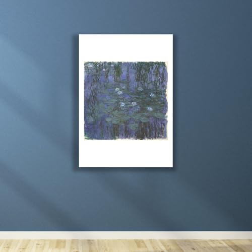 Impression d'archivage Claude Monet Nénuphars bleus format moyen mat