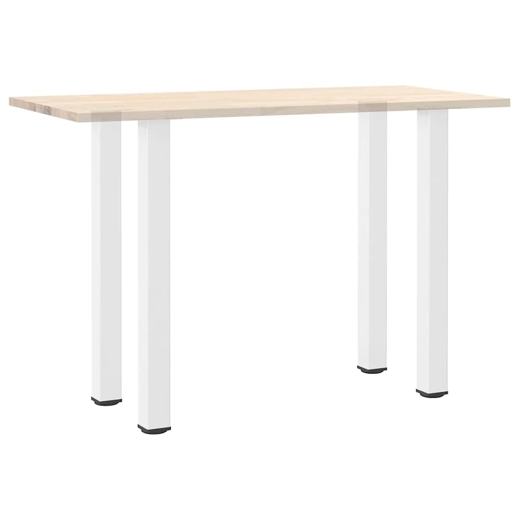 Juego de 4 patas para mesa de bar, color blanco, 100-102 cm, altura regulable, robustas patas de acero para mesas altas, mesas de bar y muebles de bricolaje, patas cuadradas para muebles con