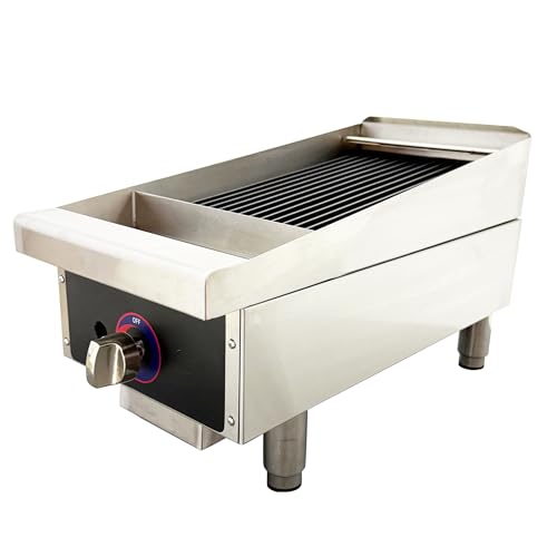 INTSUPERMAI Heavy-Duty Commercial Gas Broiler - 17"x11.8" Gas-fired Grilled Steak