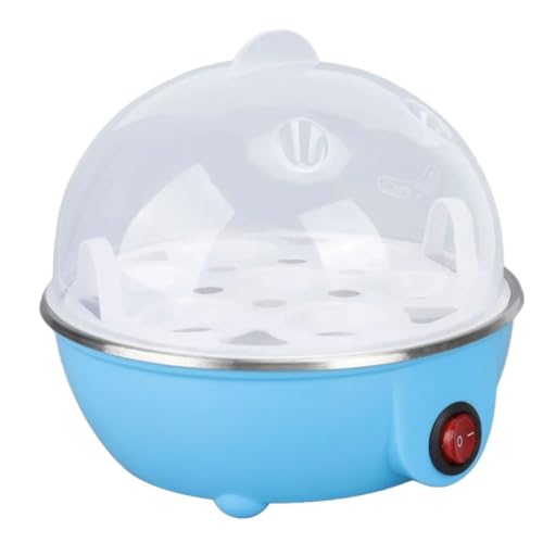 Panela Elétrica Cozinhar Ovos Cozedor Elétrico Vapor Cozinha Multi Funções Ovos Egg Cooker 220V(Azul