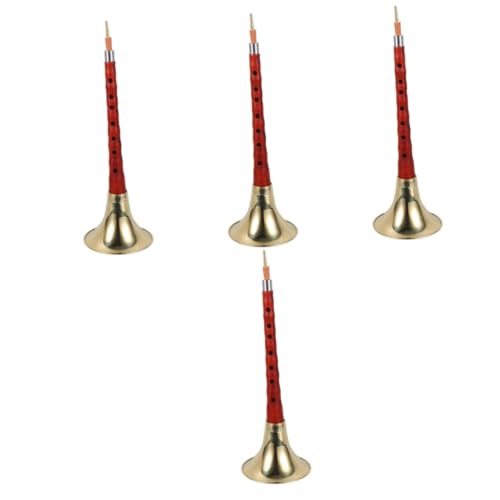 Totority 4 Sets Beginners Use Traditional Chinese Wood Musical Instruments Professional Wind Instrument Set