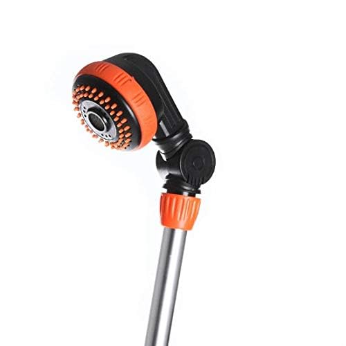 rg-vertrieb Gartendusche Alu 150-210cm mit Stativ – Mobile Pooldusche & Campingdusche höhenverstellbar, Gartenbrause 3 Funktionen, Außendusche mit Wasser-Regulierung