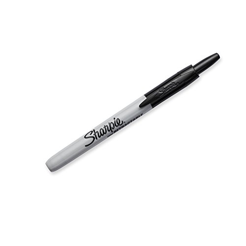 Sharpie Retractable Permanent Markers, Fine Point, Black, 3 Count #TOP1