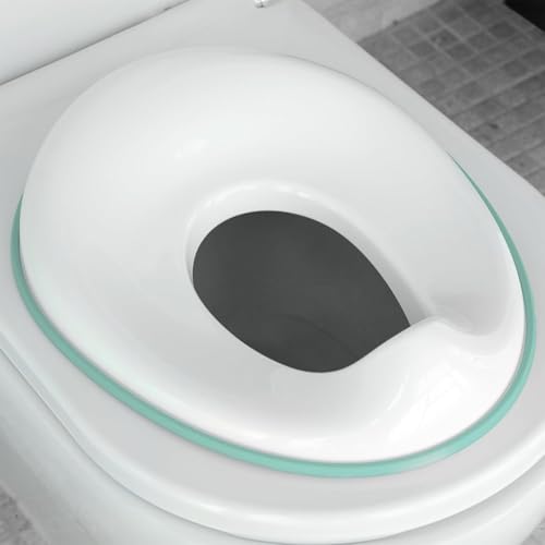 Image of Chipmunks Baby Portable Baby Potty Training Toilet Seat Cover with Non-Slip Base, Splash Guard, and Storage Hook-Ideal for 1-5 Year Child, Fits Round & Oval Western Toilets, Toddler Travel-Friendly