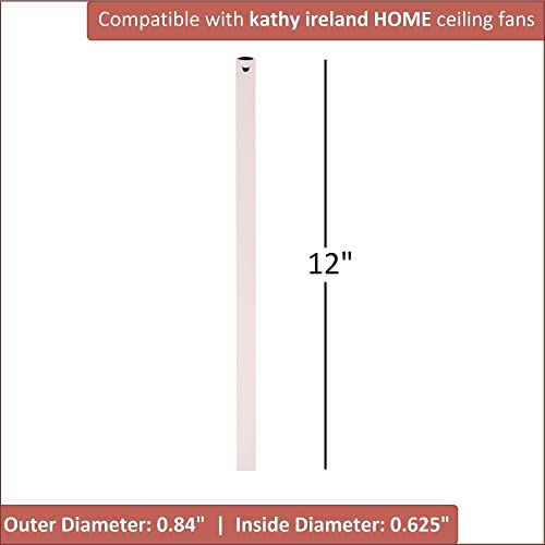 Emerson Cfdr1Aw Ceiling Fan Downrod, 12-Inch Long, Summer White #TOP1