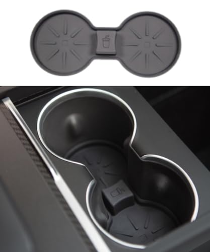Portavasos para consola Tesla Model Y 2026-2024 gris miniatura 1