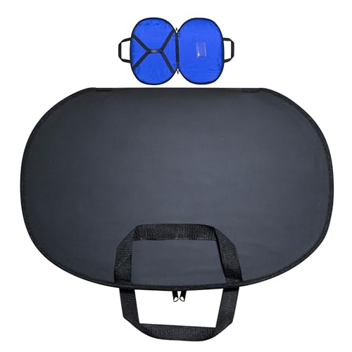 Masonic Chain Collar Case Black Imitation Leather – Blue lining, Freemason Carrying Bag