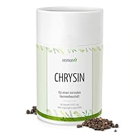 Sanuvit® - Chrysin | 100% Natürliches Chrysin | Hohe Bioverfügbarkeit durch Schwarzpfeffer-Extrakt | 500mg pro Tagesdosis/Kapsel | 90 Kapseln | Direkt vom Hersteller | Qualität aus Österreich