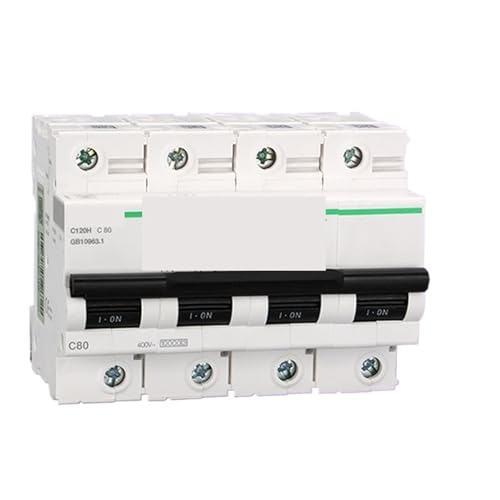 Disjoncteur C120H 4P C80A A9N19811 équipement de coupure pneumatique tétrapolaire