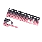 Lodoot 133PCS 染料下塗りカラーキーキャップ サイド刻印 人間工学的 OEM メカニカルキーボード用高さ