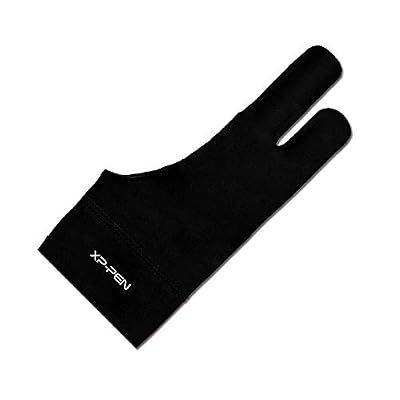 XPPen Artist Drawing Glove 2-Fingers Glove for Graphics Drawing Tablet Suitable for Right Hand and Left Hand (Size M) Black