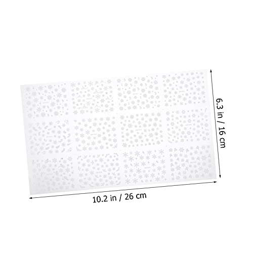 FOMIYES 3 Folhas De Adesivos De Unhas De Natal Decoração De Natal Enfeites De Unhas Calcomanias Para