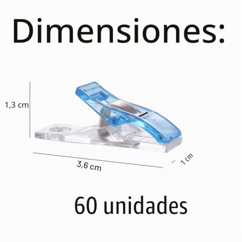 Miniatura 5 de Paquete De 60 Clips Multiusos Que Se Utilizan Como Clips De Costura Para Acolchar, Ganchillo, Tejer Y General