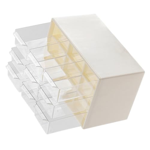 Frcolor 防塵引き出し収納ケース 卓上化粧品オーガナイザー 多機能十二格 大容量デスク整理 ボックス ジュエリー収納