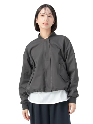 [�r�[���X�n�[�g] �u���]�� ��� �{�����[�� MA-1 �u���]�� ���f�B�[�X CHARCOAL ONE SIZE