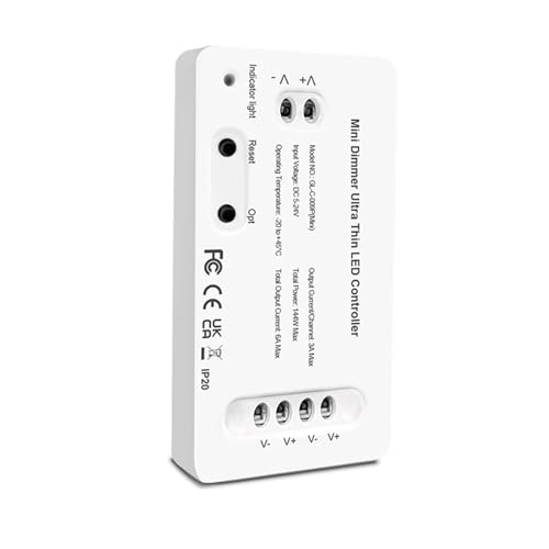 Contrôleur LED blanc ultra-mince pour variateur de lumière sous meuble de cuisine