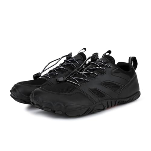 AUXDIQ Hiking Shoes Mens Mountain Trekking Shoes Women Breathable Walking Shoes Climbing Shoes Sports Shoes Outdoor Hiking Boots, Black, 4 US