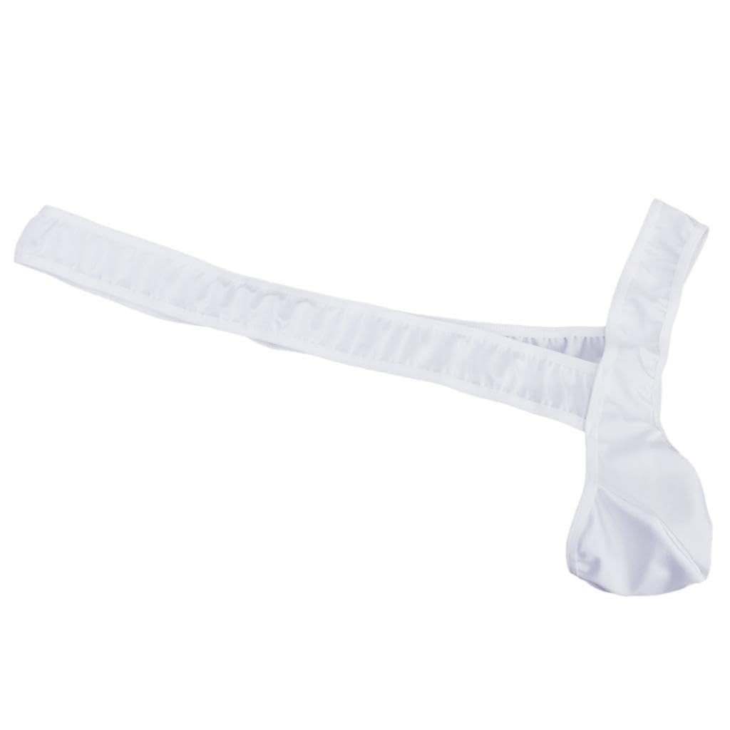 Men's Diagonal Nightwear Underwear Teddy Brief Bodysuit Bikini White-image-28