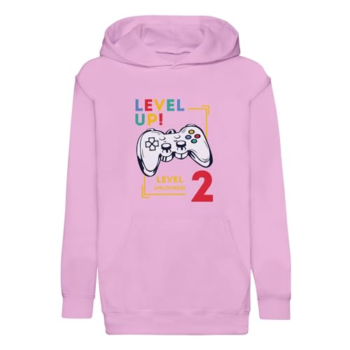 Cadeau jeux vidéo sweat enfant Level Up Unlocked pull anniversaire original