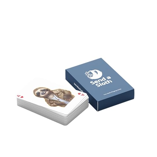 Barajas De Cartas Póker Con Diseño De Perezosos miniatura 3