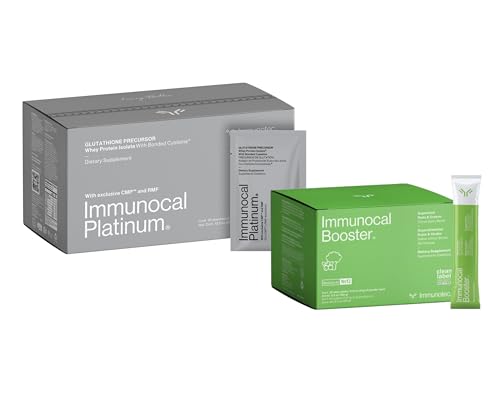 immunocal platinum glutathione Amazon.com: Immunocal Supplement Pack of 2 – 1 Platinum and 1 Booster –  Whey Protein Isolate and Glutathione Precursor – Includes 50+ Fruits and  Vegetables – 30 Servings Each : Health & Household