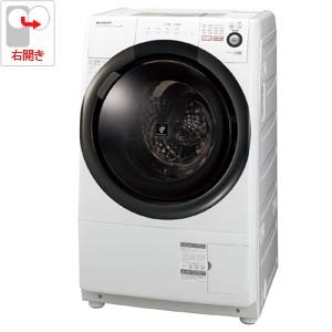 SHARP/ドラム式洗濯乾燥機【洗濯6kg/乾燥3kg】ES-S60☆プラズマ