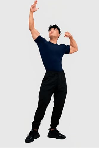 Image of Men's Gym T-Shirt, Dra-fit, Regular Fit, Round Neck, Short Sleeve, Black