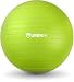 URBNFit Exercise Ball (Multiple Sizes) for Fitness, Stability, Balance & Yoga - Workout Guide & Quick Pump Included - Anit Burst Professional Quality Design (Green, 65CM)