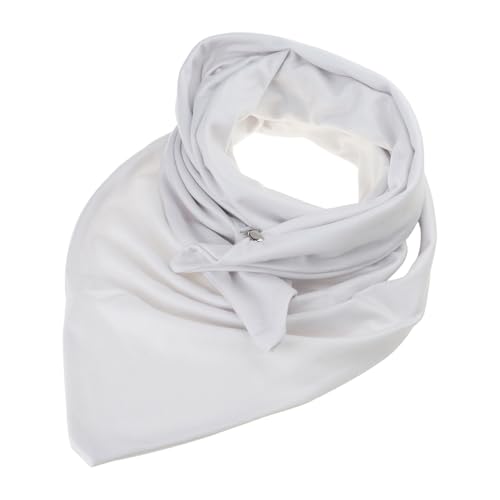 Bufanda triangular contra el viento frío con textura gruesa y cálida 7