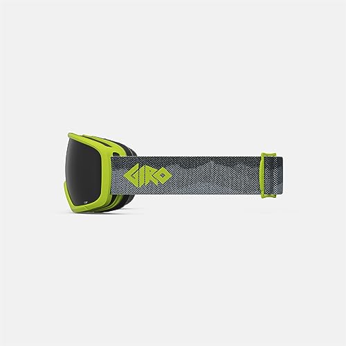 Image of Giro Stomp Kids Ski Goggles - Snowboard Goggles for Youth, Boys & Girls - Ano Lime Linticular Strap with Ultra Black Lens