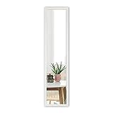 FANYUSHOW 47x12 Inch Long, Full Body,Full Length Wall Mirror for Bedroom Bathroom Living Room,White