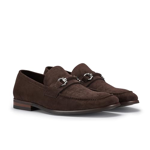 Image of Ferro Aldo Men's Premium Moc Toe Loafers | Casual & Dress Styles with Tassels & Horsebit Buckles