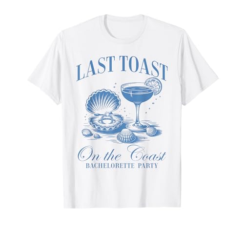 Last Brindis On The Coast Bride Team Beach Despedida de Soltera Camiseta