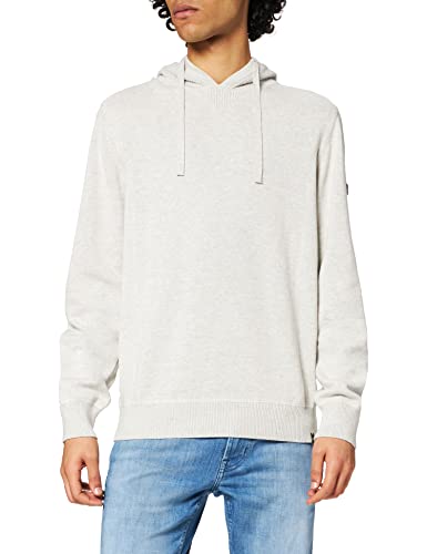 camel active 4095186K48 Sudadera con Capucha, Gris Piedra, XXL para Hombre