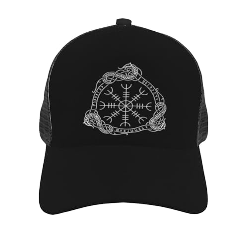 Viking Rune Unisex Mesh Baseball Caps - Classic Adjustable Hat3