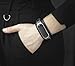 wide Leather cuff band compatible with Xiaomi Mi Band 3 4 5 6 7 8, Handmade UA 2956