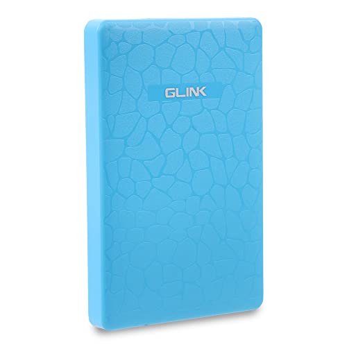 Image of GLINK GHD009-2.5 inch USB 2.0 Premium External HDD Enclosure Case Cover for SATA SSD HDD | High Speed Upto 480 MBPS | Tool Free Installation | Blue