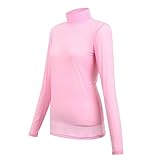 PGM Golf Clothing Silk Touch Anti-UV Ladies Base Shirt Long Sleeve T-shirt Pink,S